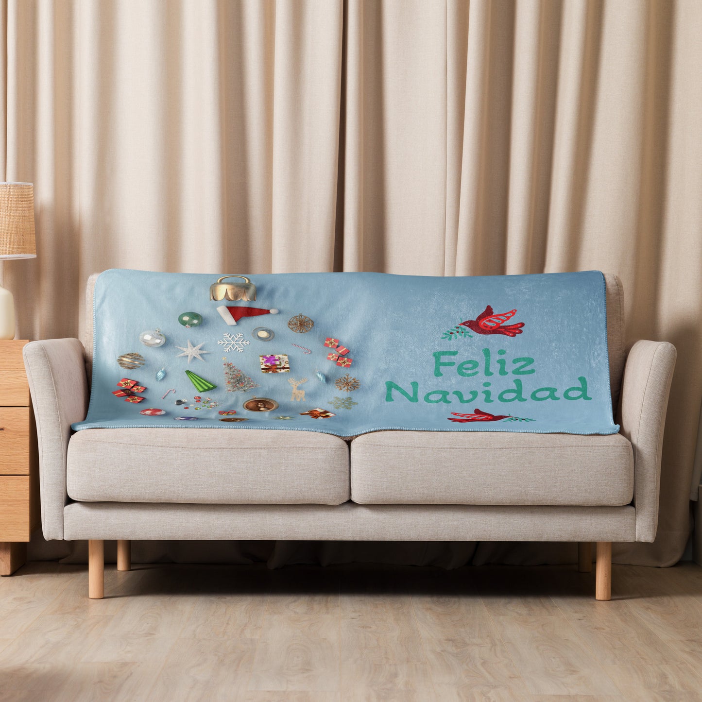 Sherpa Christmas blanket