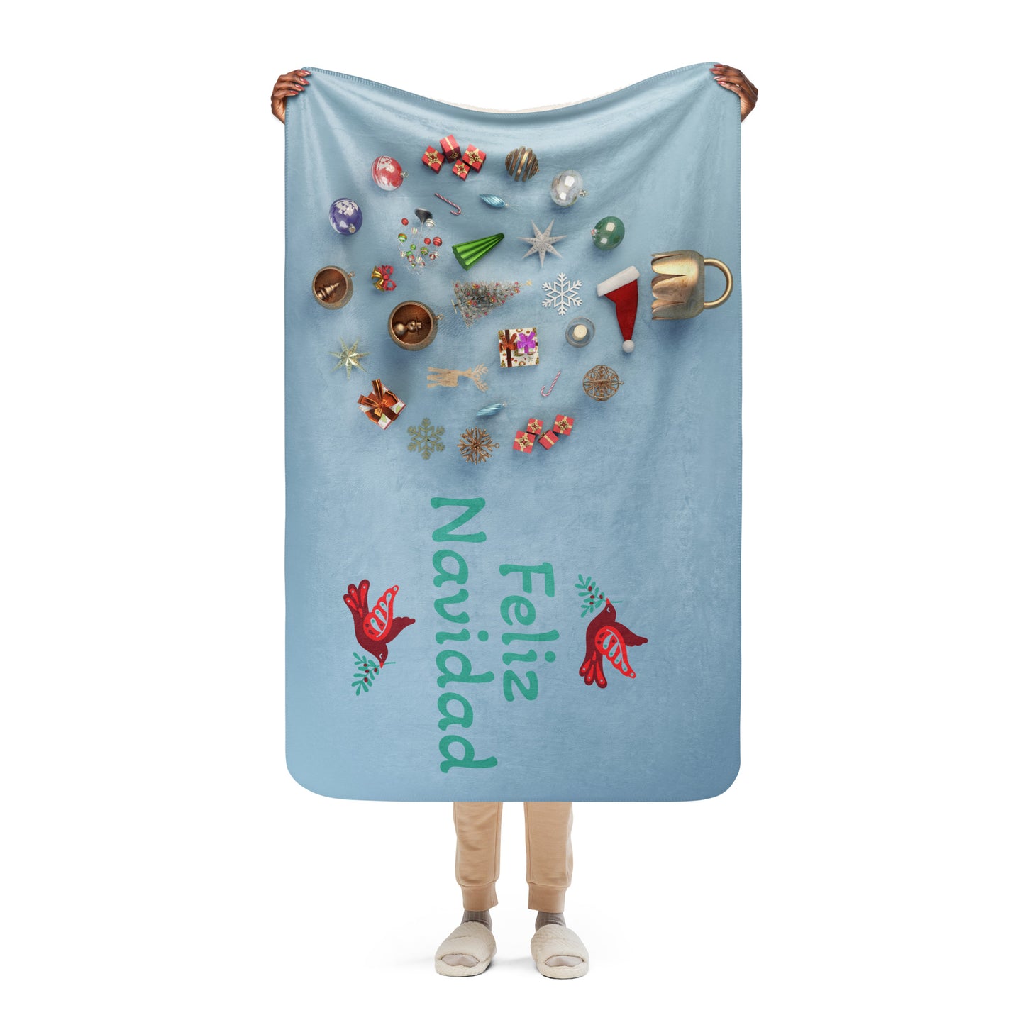 Sherpa Christmas blanket