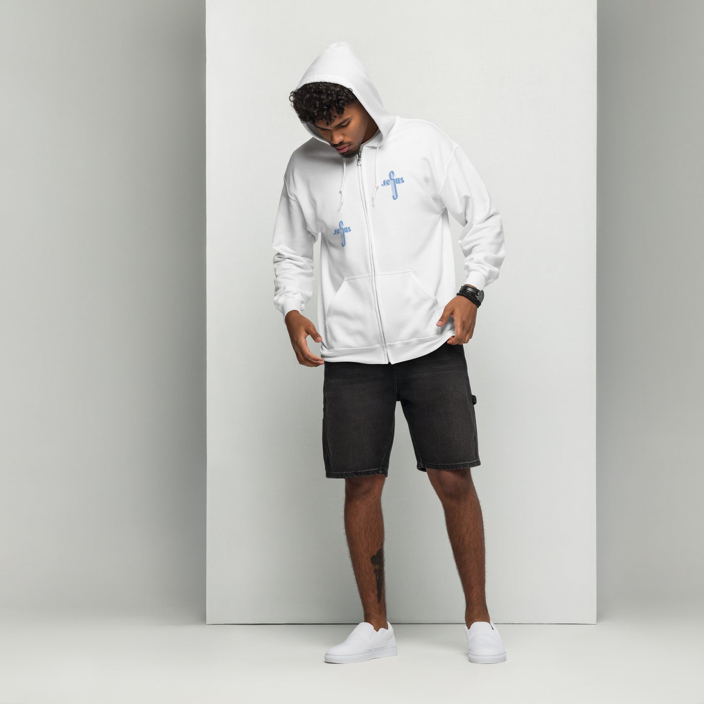 Jesus heavy blend zip hoodie