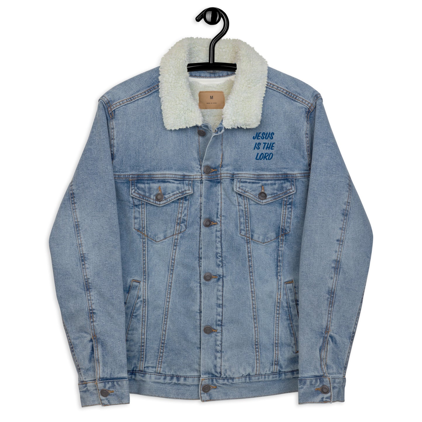 Unisex denim sherpa jacket