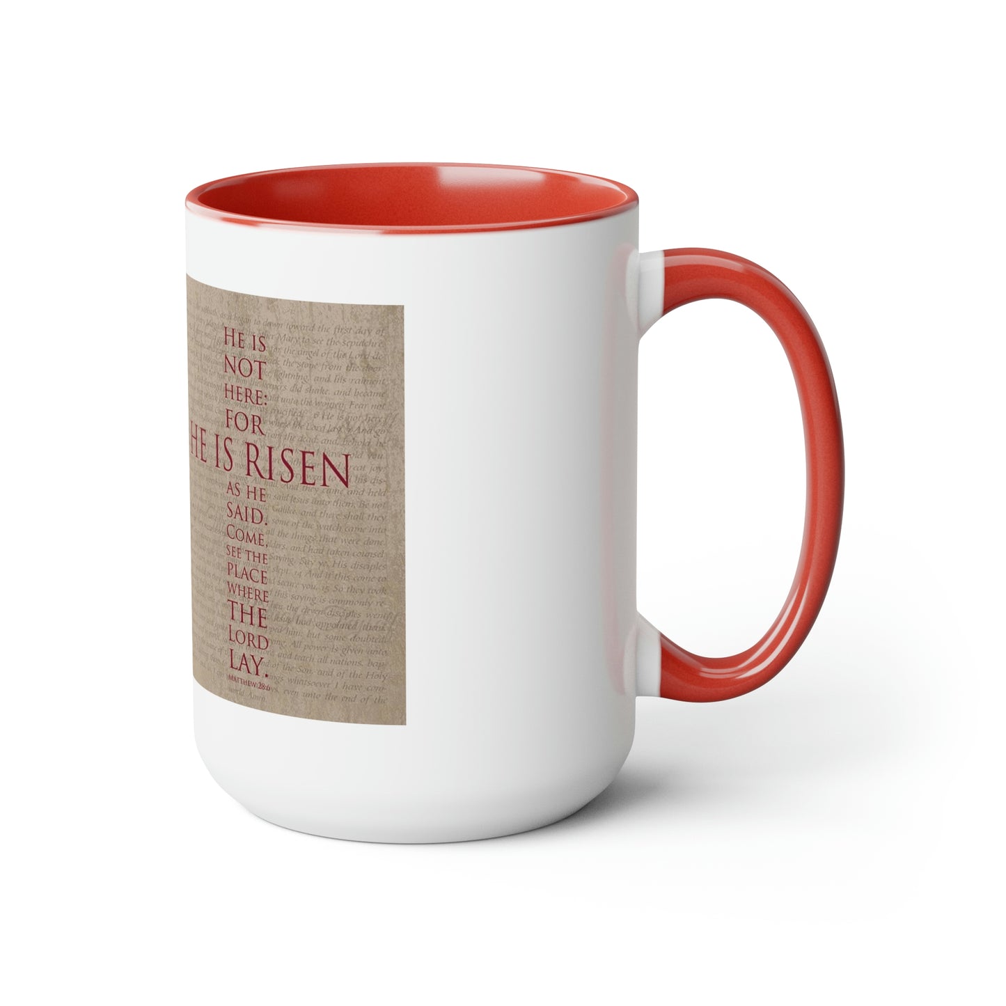 Two-Tone Resurrection Coffee Mugs, 15oz