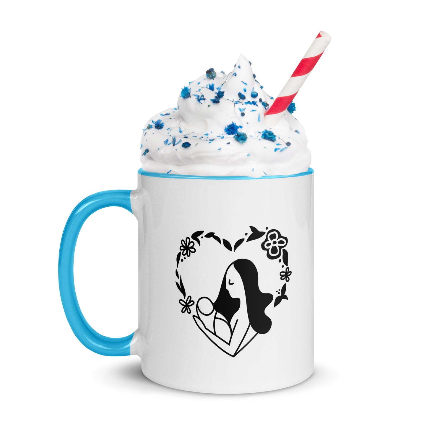 Happy Mothers day Mug with Color Inside