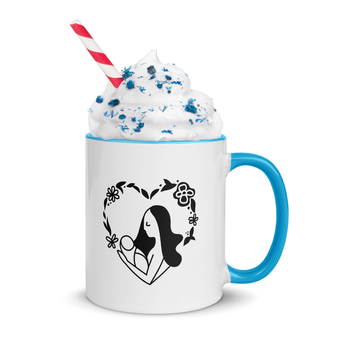 Happy Mothers day Mug with Color Inside