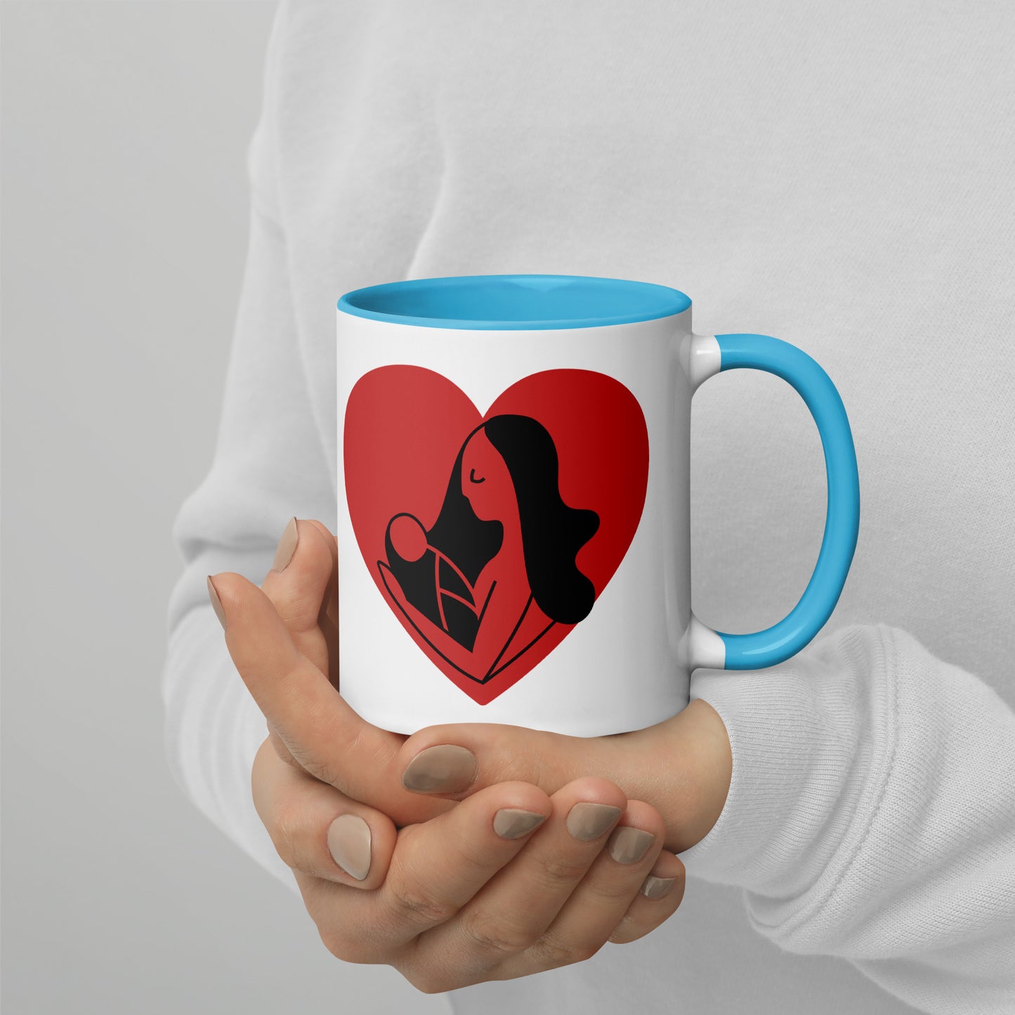 I Love y Mommy Mug with Color Inside