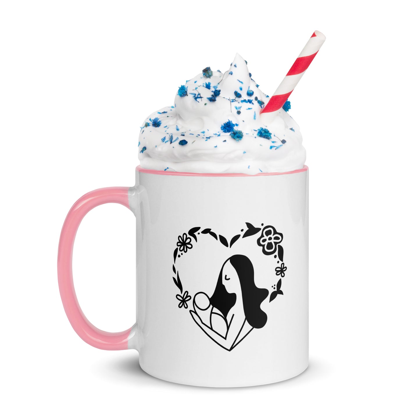 Happy Mothers day Mug with Color Inside