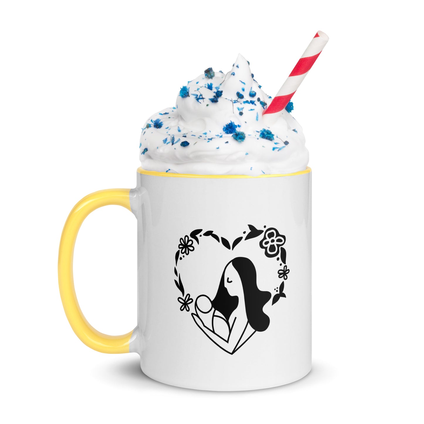 Happy Mothers day Mug with Color Inside