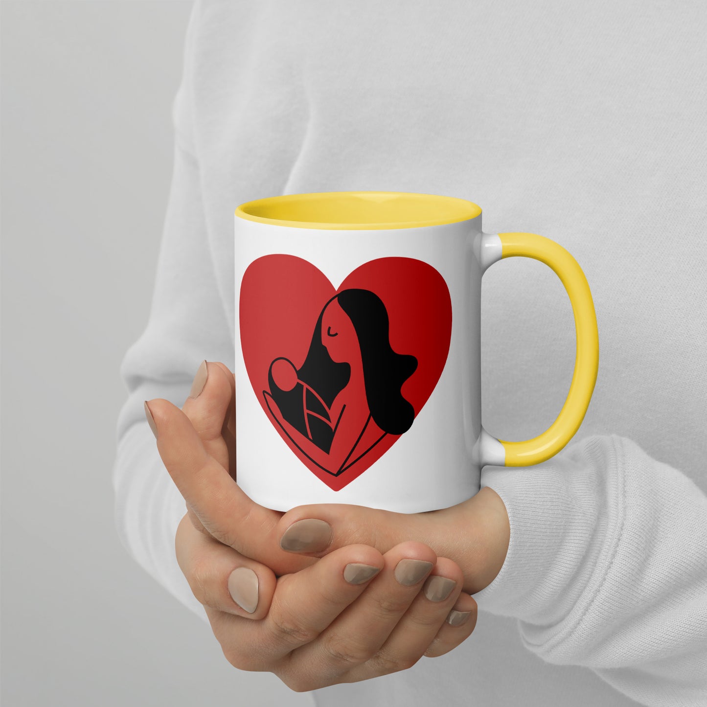 I Love y Mommy Mug with Color Inside