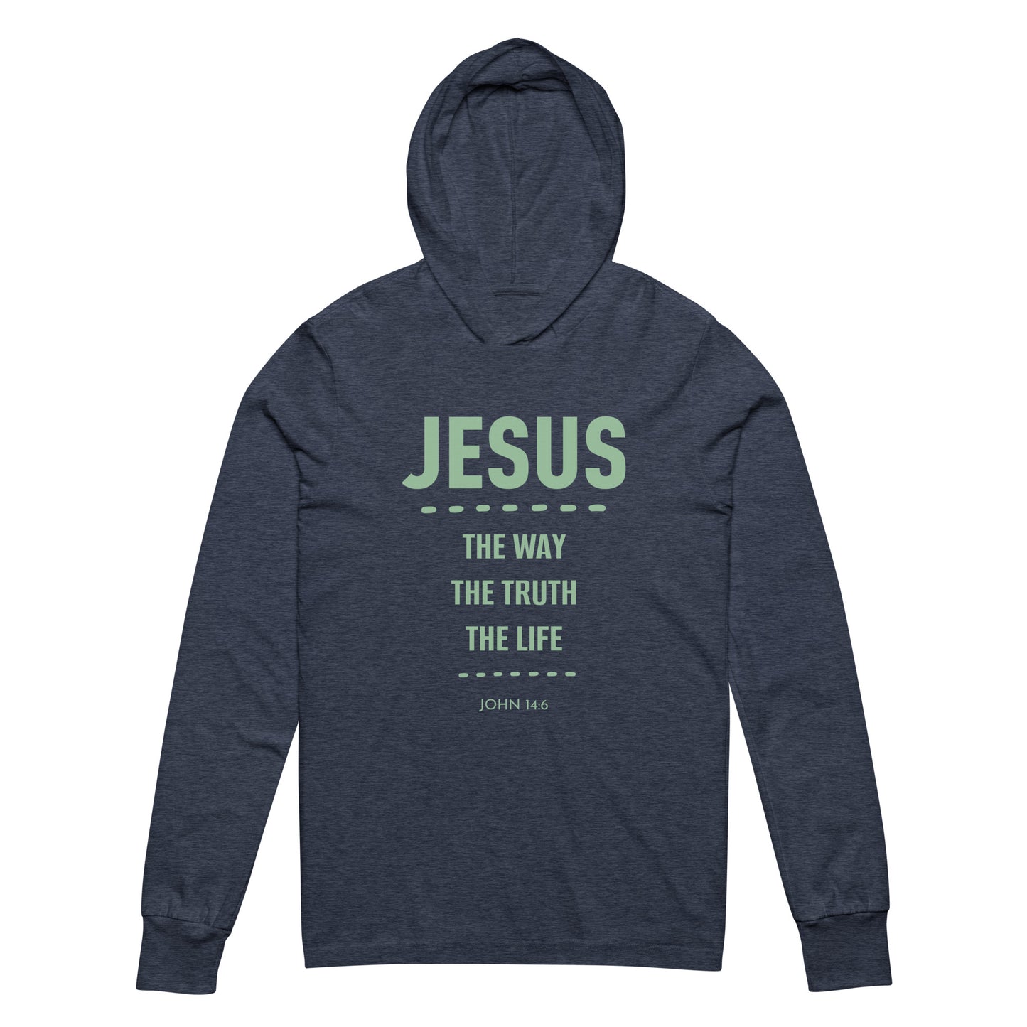 Jesus The Way Hooded long-sleeve tee