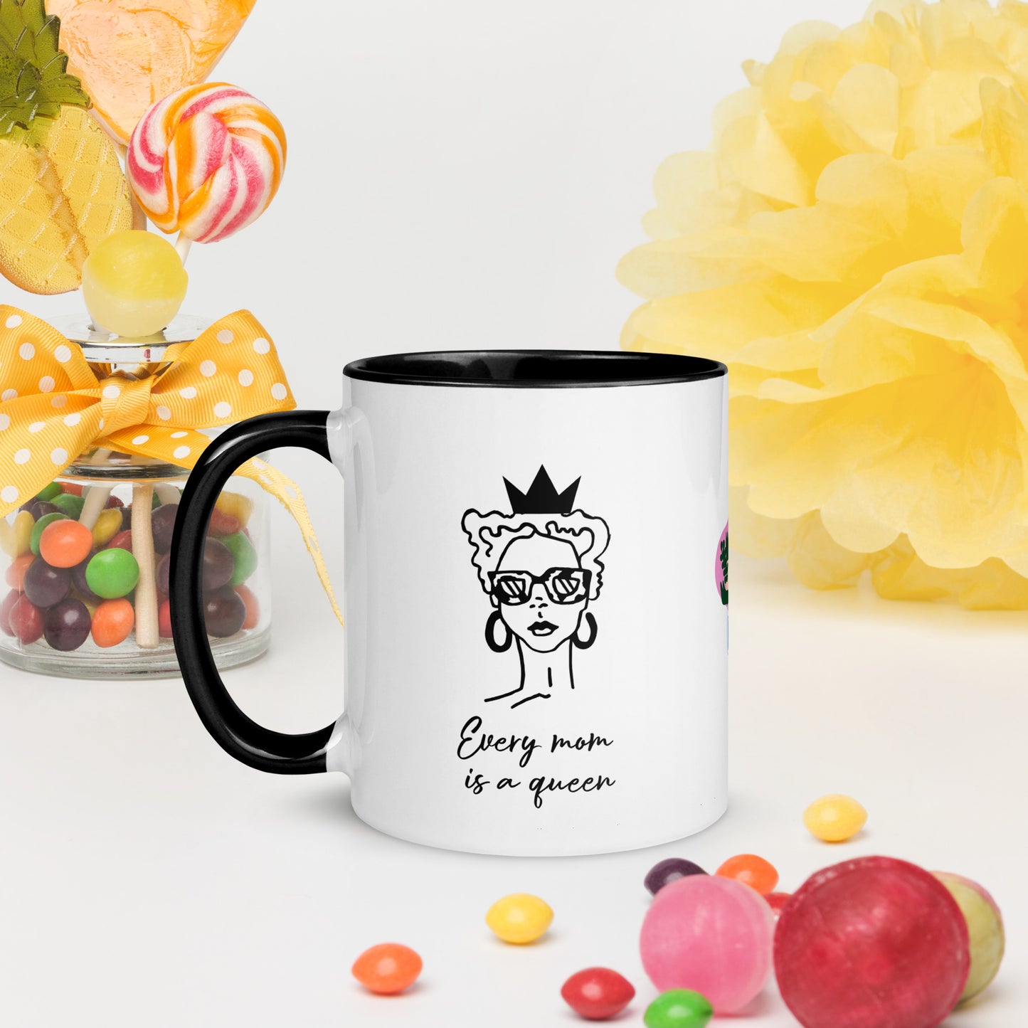 Every Mom is a Queen-Mug with Color Inside