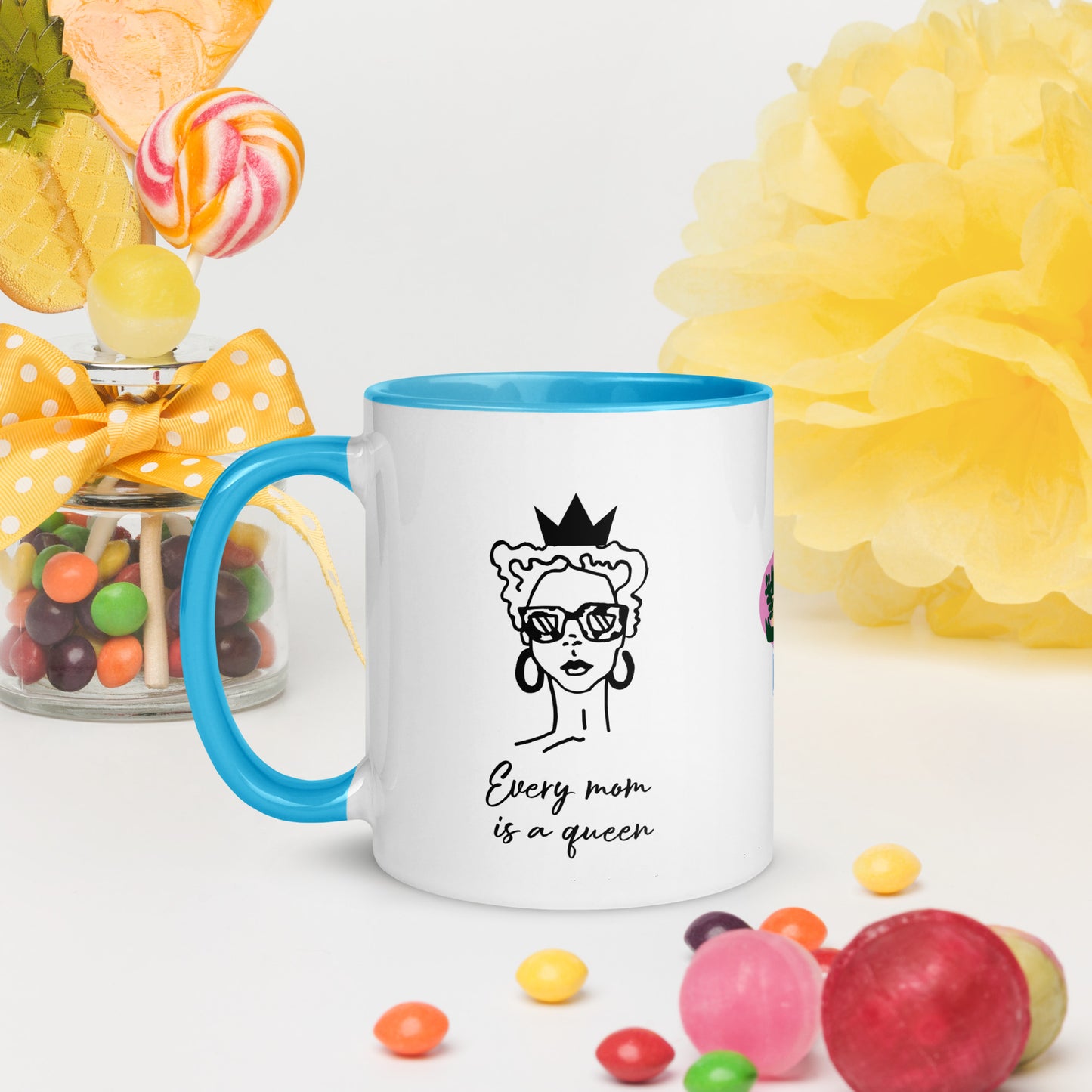 Every Mom is a Queen-Mug with Color Inside