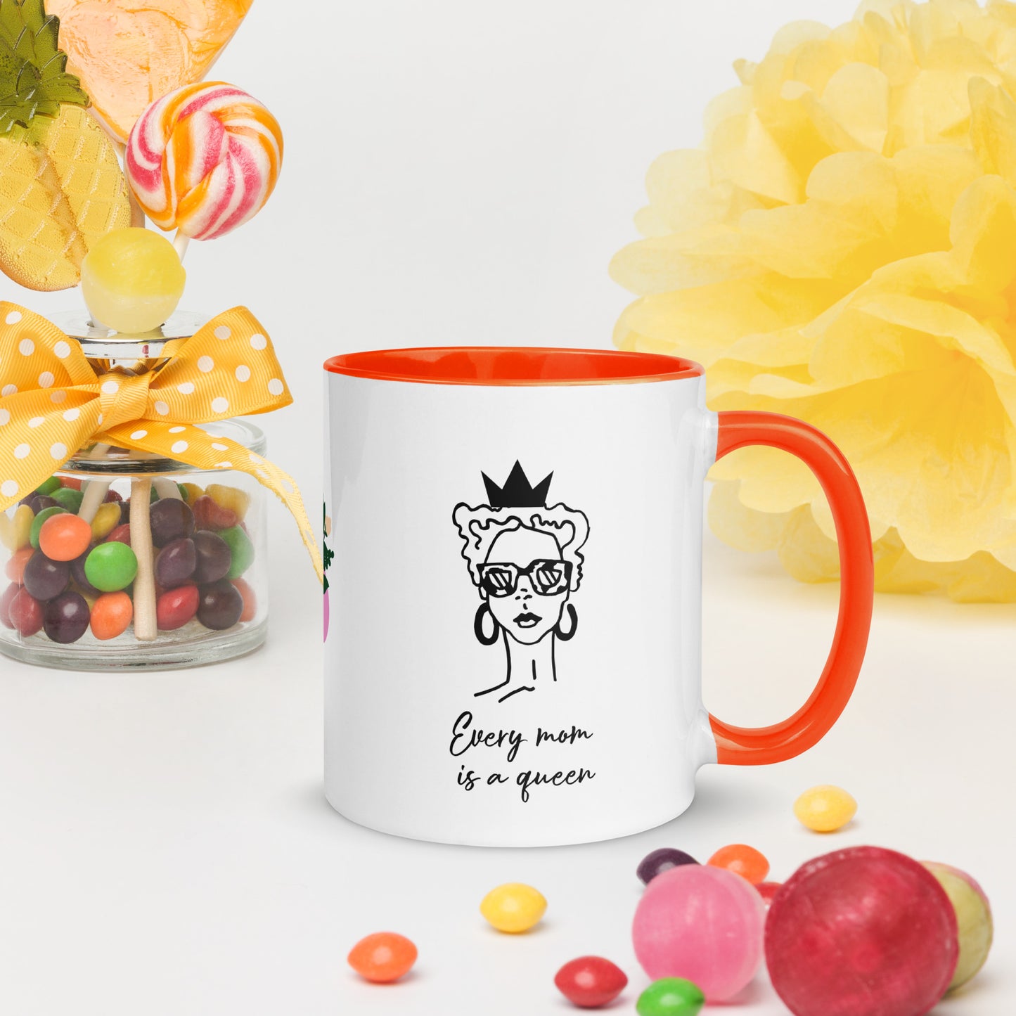 Every Mom is a Queen-Mug with Color Inside