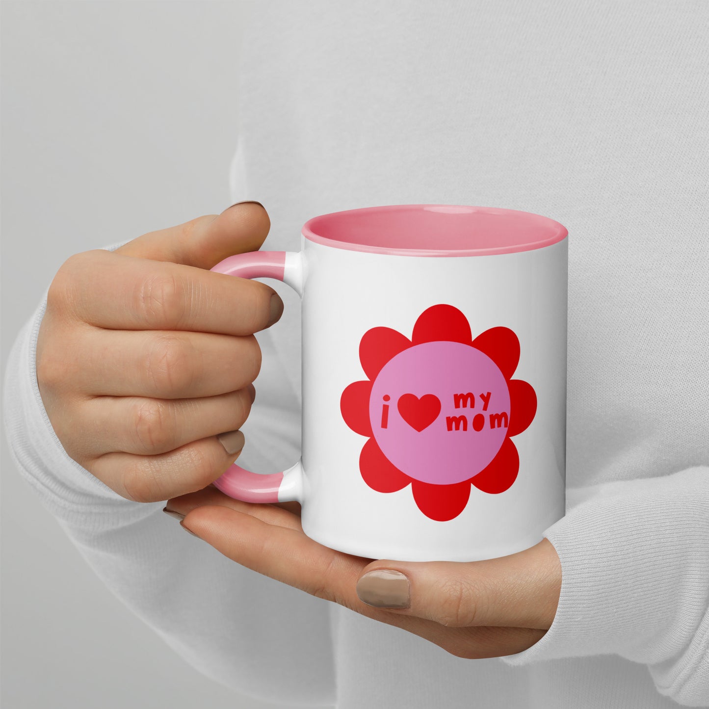 I Love y Mommy Mug with Color Inside