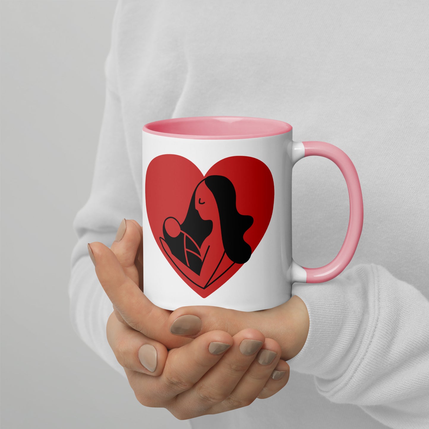 I Love y Mommy Mug with Color Inside