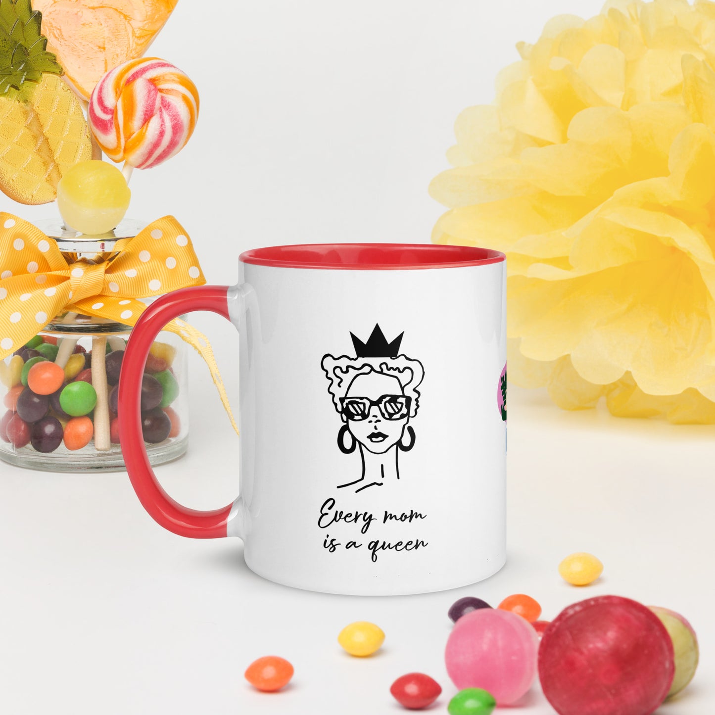 Every Mom is a Queen-Mug with Color Inside
