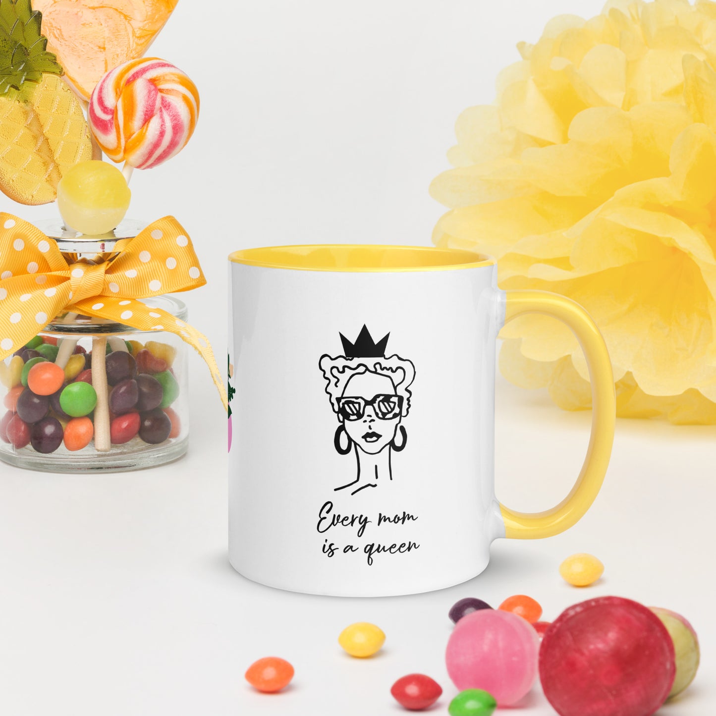 Every Mom is a Queen-Mug with Color Inside